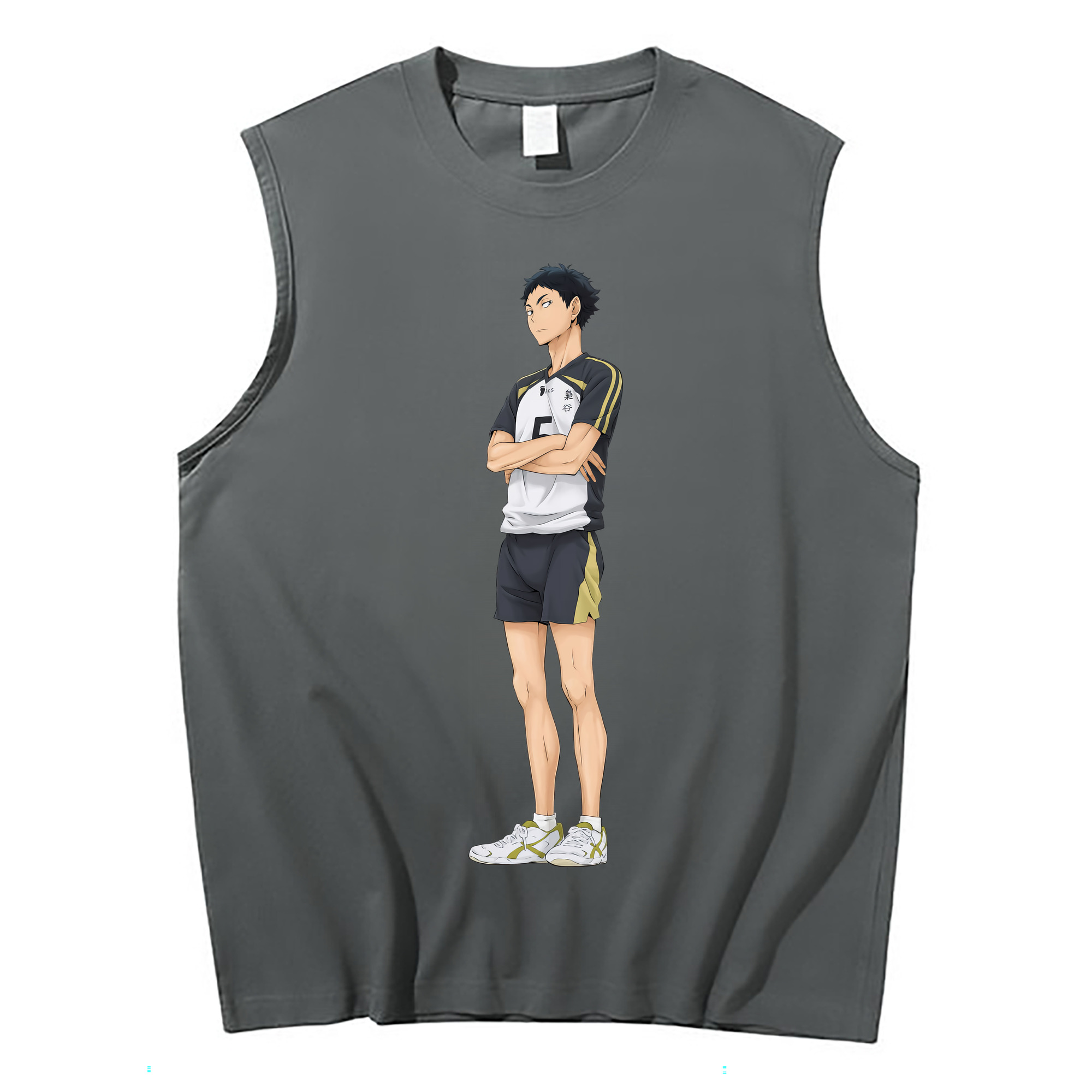 （画像用） ハイキュー!! Haikyu!! コットン100％タンクトップ（フロントプリント）
